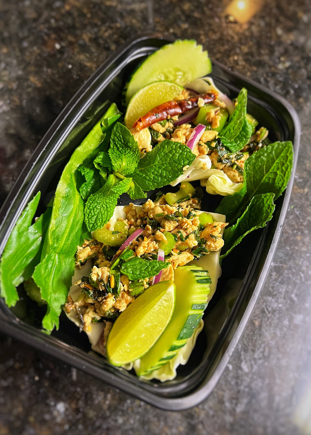 Laab Lettuce Wraps